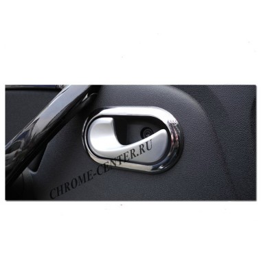 Окантовка дверных ручек (нерж.сталь) Renault DUSTER (2010-) бренд – Omtec (Omsaline) главное фото